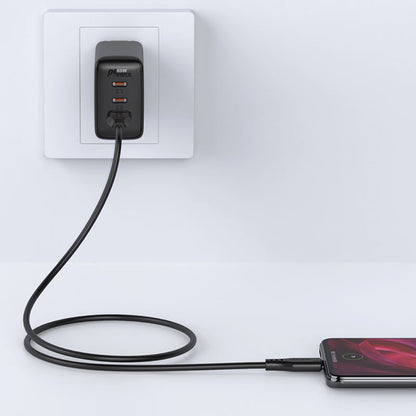 Data- og opladningskabel USB-A - microUSB Acefast C3-09, 18W, 1,2m, Sort