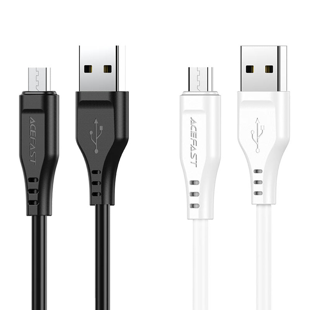 Data- og opladningskabel USB-A - microUSB Acefast C3-09, 18W, 1,2m, Sort