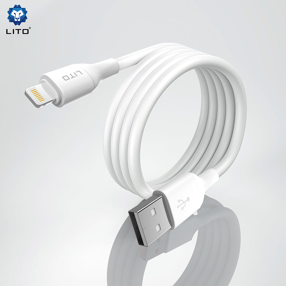 Data- og opladningskabel USB-A - microUSB Lito LD06V, 18W, 1m, Sort