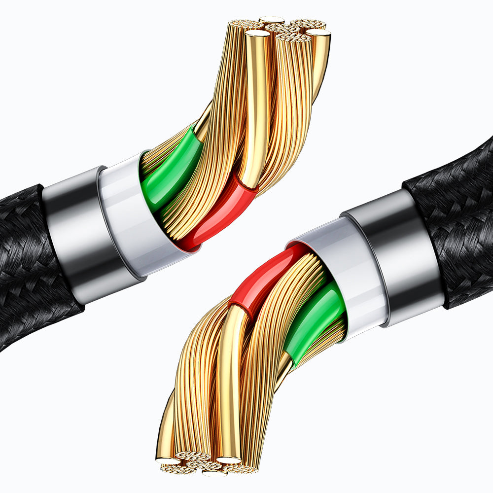 Data- og opladningskabel USB-A - microUSB McDodo CA-1070 Display, 18W, 1,2m, Sort