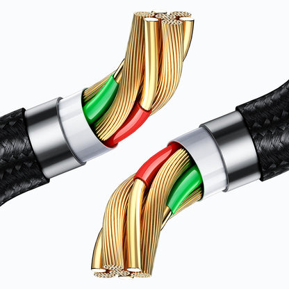 Data- og opladningskabel USB-A - microUSB McDodo CA-1070 Display, 18W, 1,2m, Sort