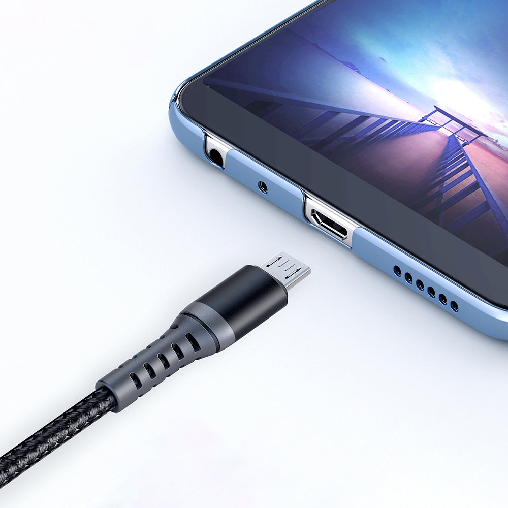 Data- og opladningskabel USB-A - microUSB McDodo CA-2281, 18W, 1m, Sort