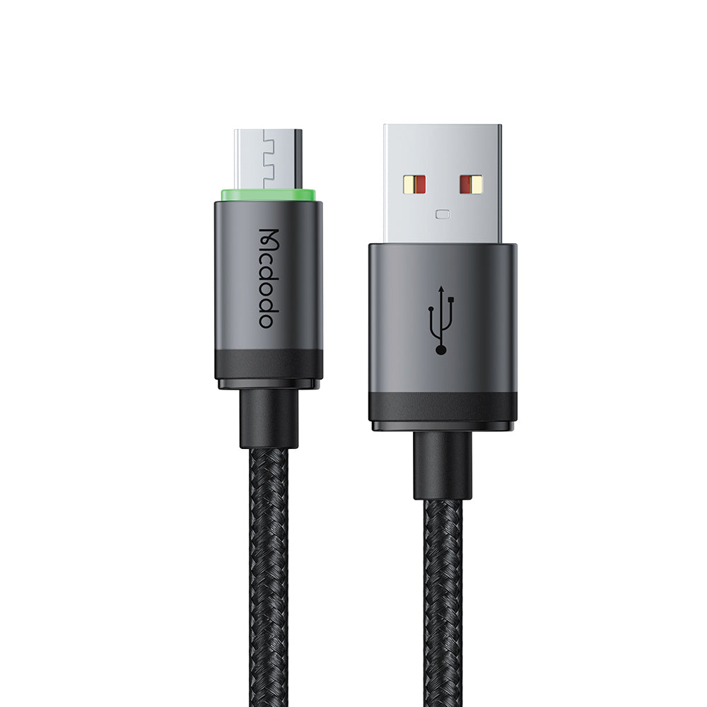 Data- og opladningskabel USB-A - microUSB McDodo CA-3990, 18W, 1m, Sort