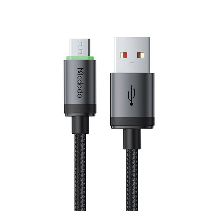 Data- og opladningskabel USB-A - microUSB McDodo CA-3990, 18W, 1m, Sort