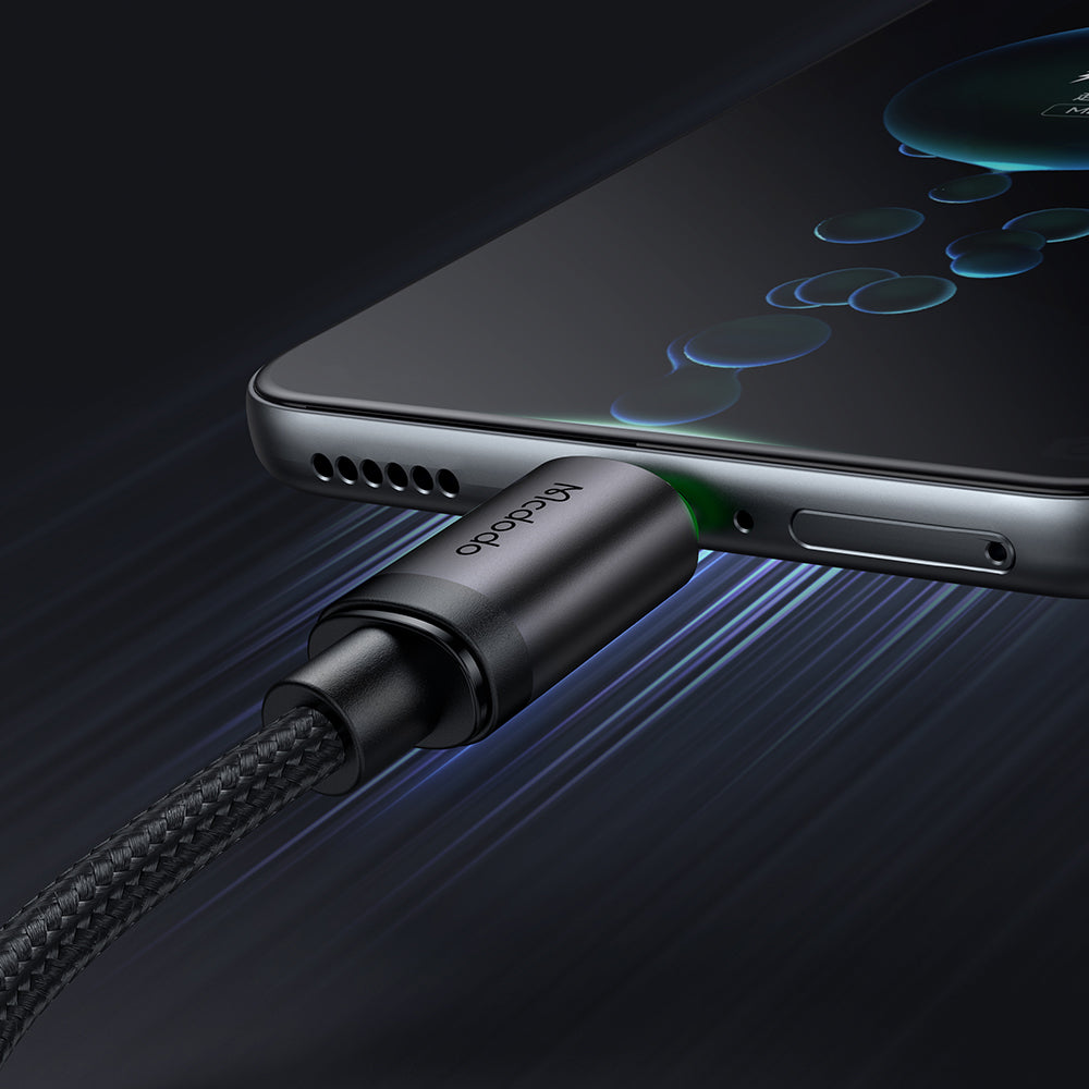 Data- og opladningskabel USB-A - microUSB McDodo CA-3990, 18W, 1m, Sort