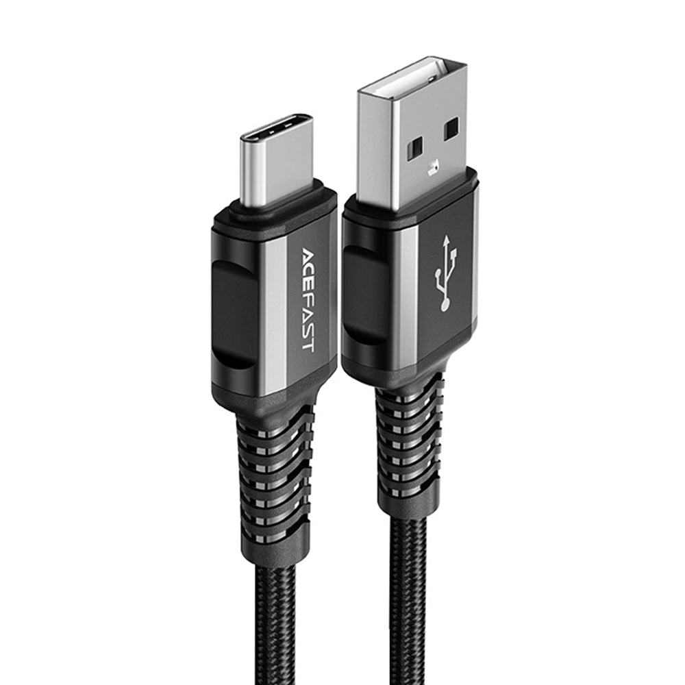 Data- og opladningskabel USB-A - USB-C Acefast C1-04, 18W, 1,2m, Sort