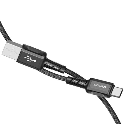 Data- og opladningskabel USB-A - USB-C Acefast C1-04, 18W, 1,2m, Sort