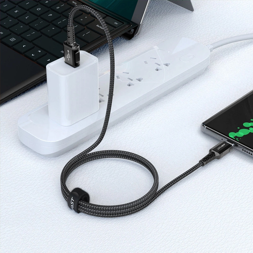 Data- og opladningskabel USB-A - USB-C Acefast C1-04, 18W, 1,2m, Sort