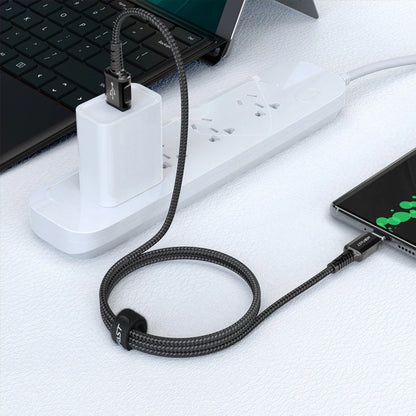 Data- og opladningskabel USB-A - USB-C Acefast C1-04, 18W, 1,2m, Sort