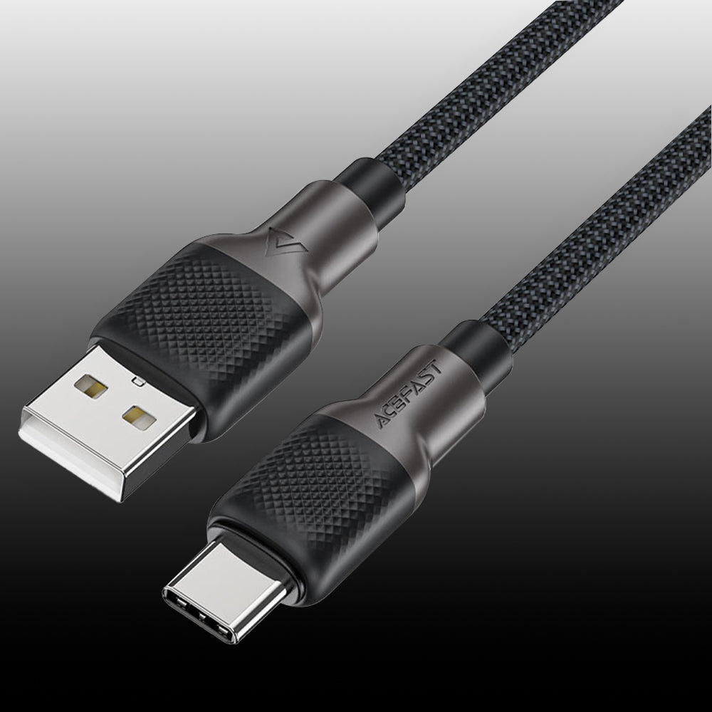 Data- og opladningskabel USB-A - USB-C Acefast C10-04, 18W, 1,2m, Sort