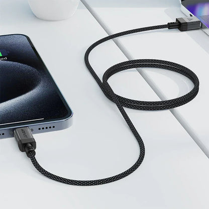 Data- og opladningskabel USB-A - USB-C Acefast C12-04, 18W, 1,2 m, Sort