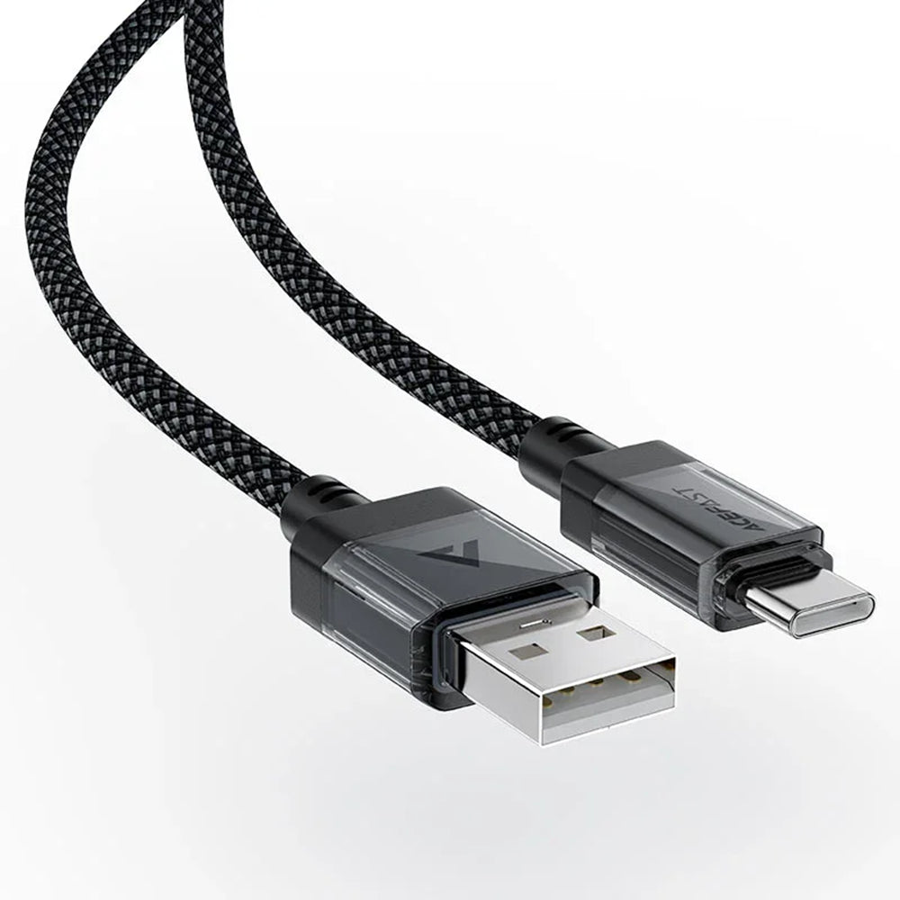 Data- og opladningskabel USB-A - USB-C Acefast C12-04, 18W, 1,2 m, Sort