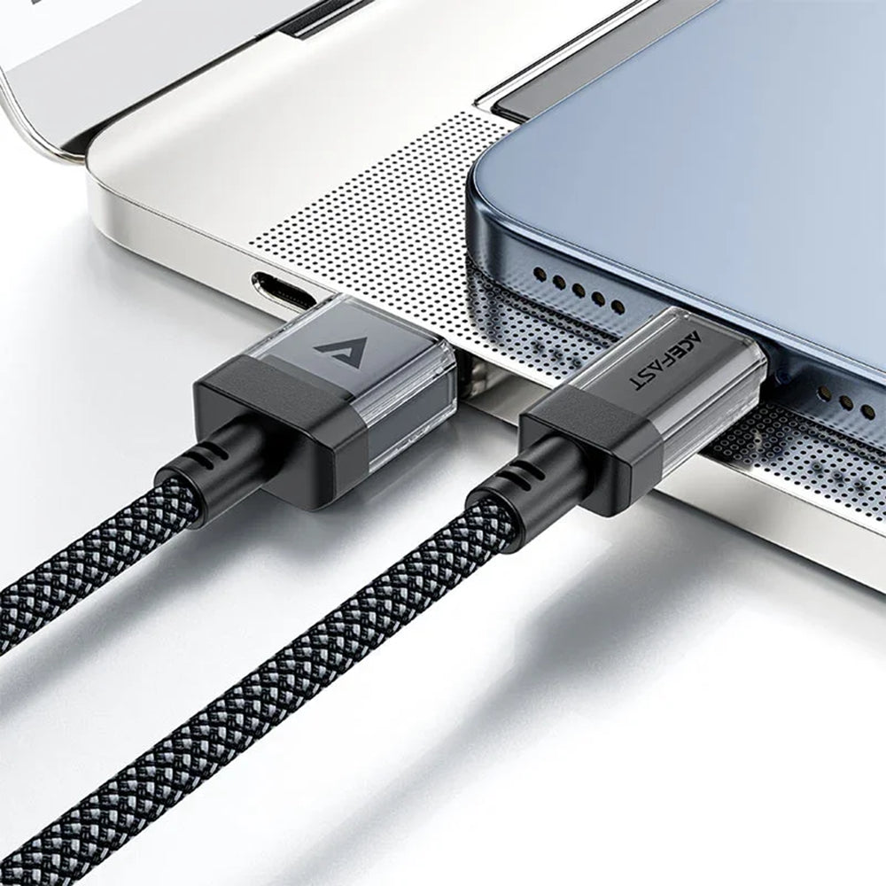 Data- og opladningskabel USB-A - USB-C Acefast C12-04, 18W, 1,2 m, Sort