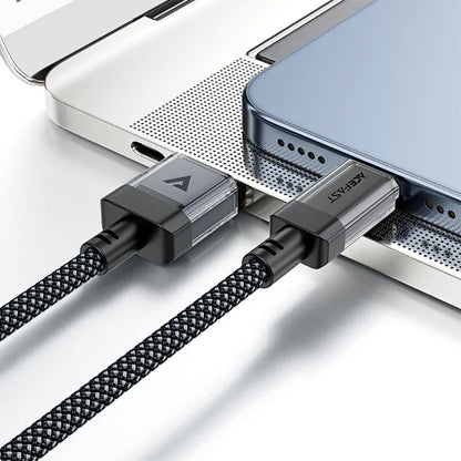 Data- og opladningskabel USB-A - USB-C Acefast C12-04, 18W, 1,2 m, Sort