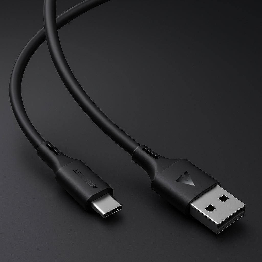 Data- og opladningskabel USB-A - USB-C Acefast C17-04, 18W, 1,2m, Sort