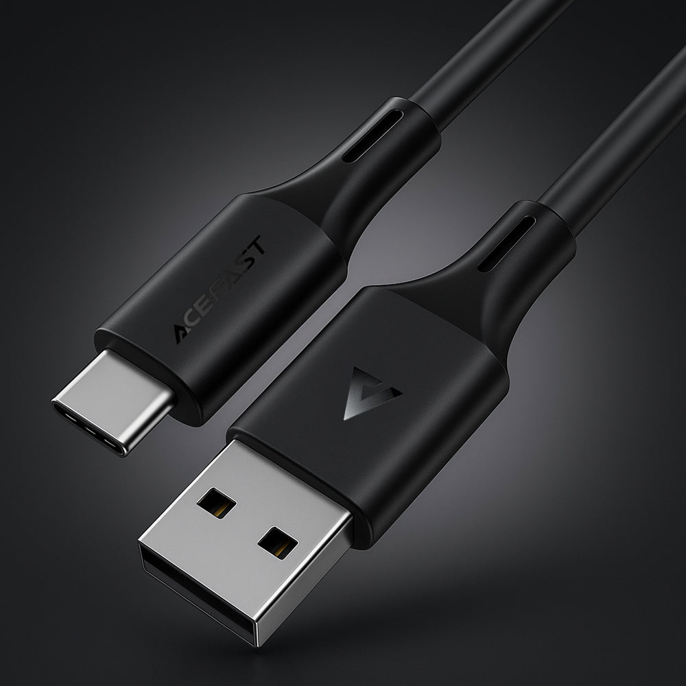 Data- og opladningskabel USB-A - USB-C Acefast C17-04, 18W, 1,2m, Sort