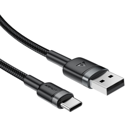 Data- og opladningskabel USB-A - USB-C Acefast C22-04, 18W, 1.2m, Sort