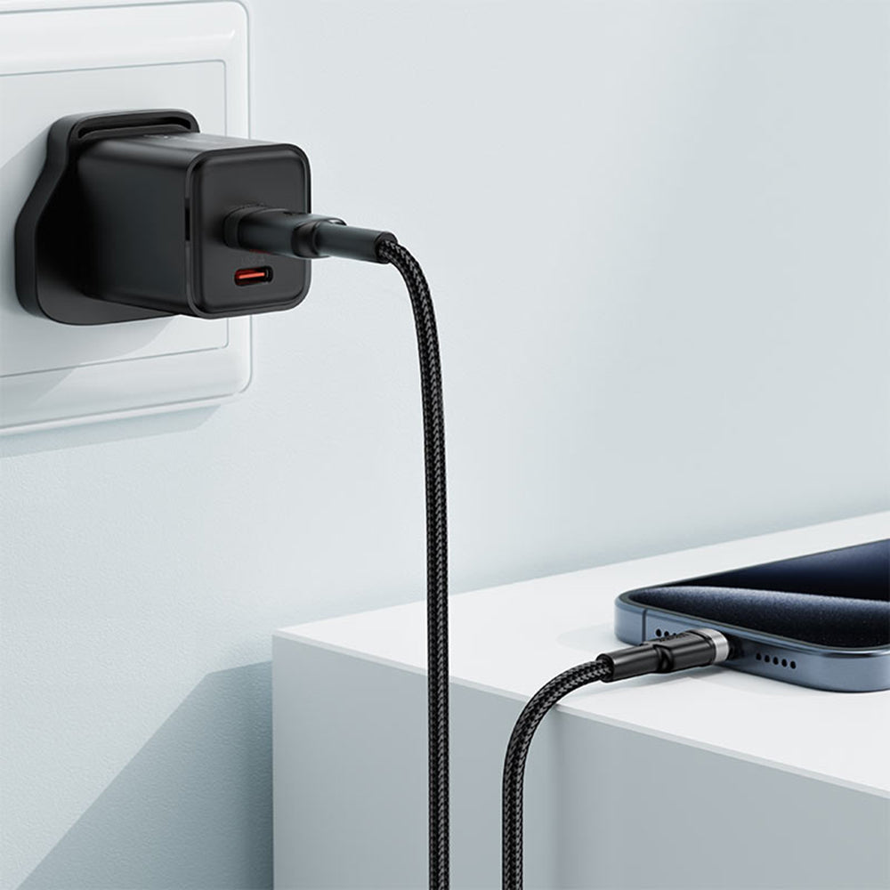 Data- og opladningskabel USB-A - USB-C Acefast C22-04, 18W, 1.2m, Sort