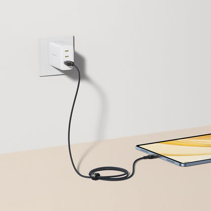 Data- og opladningskabel USB-A - USB-C Baseus Discolor, 100W, 1m, Sølv E0420803