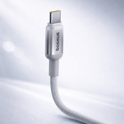 Data- og opladningskabel USB-A - USB-C Baseus Discolor, 100W, 2m, Sølv E0420700