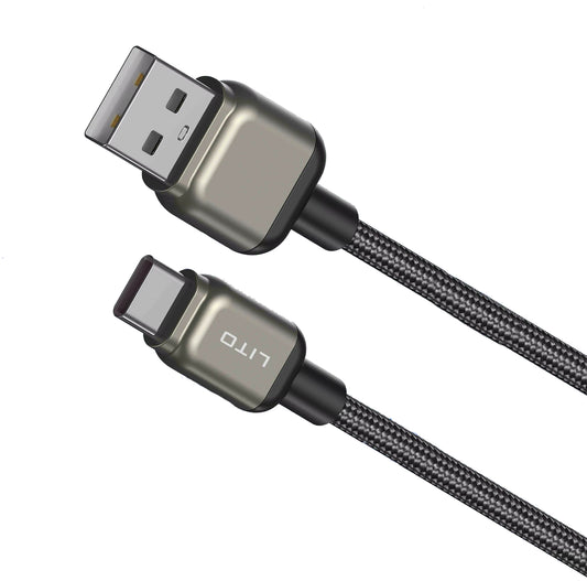 Data- og opladningskabel USB-A - USB-C Lito LD17, 18W, 1m, Sort