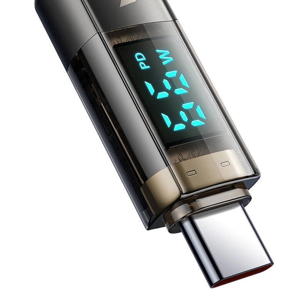 Data- og Opladningskabel USB-A - USB-C McDodo CA-3630 Display Auto Power Off, 66W, 1.2m, Sort