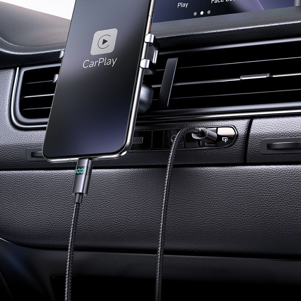 Data- og opladningskabel USB-A - USB-C McDodo CA-6520 Display, 100W, 1.2m, Sort