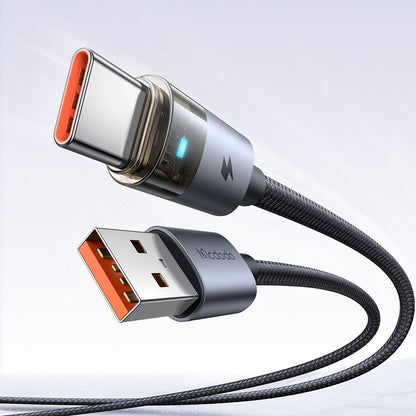 Data- og opladningskabel USB-A - USB-C McDodo CA-6890, 66W, 1.2m, Sort