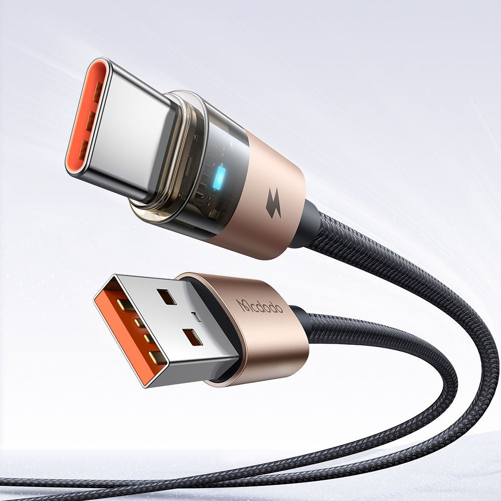 Data- og opladningskabel USB-A - USB-C McDodo CA-6891, 66W, 1.2m, Guld