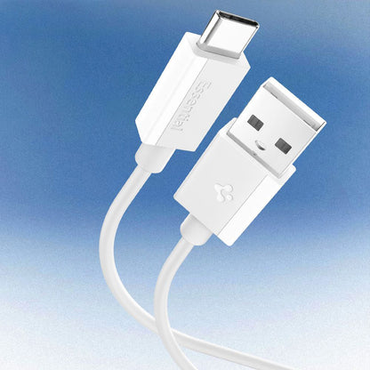 Data- og opladningskabel USB-A - USB-C Spigen Essential, 60W, 2m, Hvid