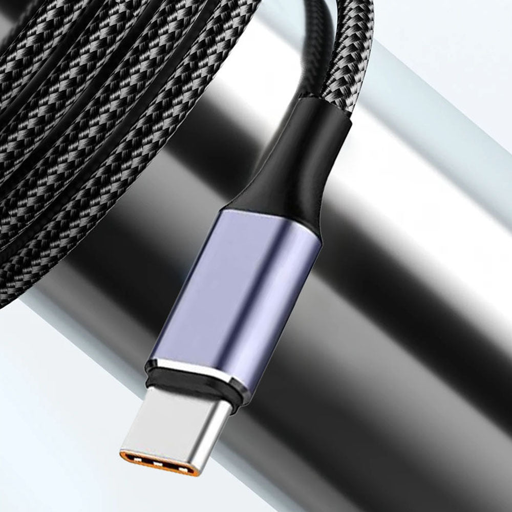 Data- og opladningskabel USB-A - USB-C Techsuit PCB018, 100W, 1m, Sort