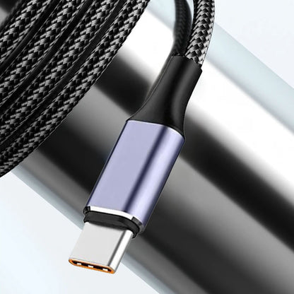 Data- og opladningskabel USB-A - USB-C Techsuit PCB018, 100W, 1m, Sort