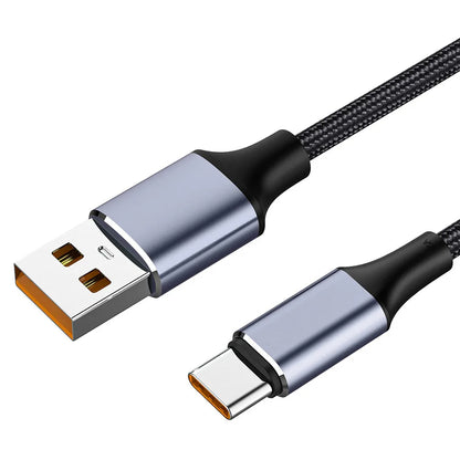 Data- og opladningskabel USB-A - USB-C Techsuit PCB018, 100W, 1m, Sort