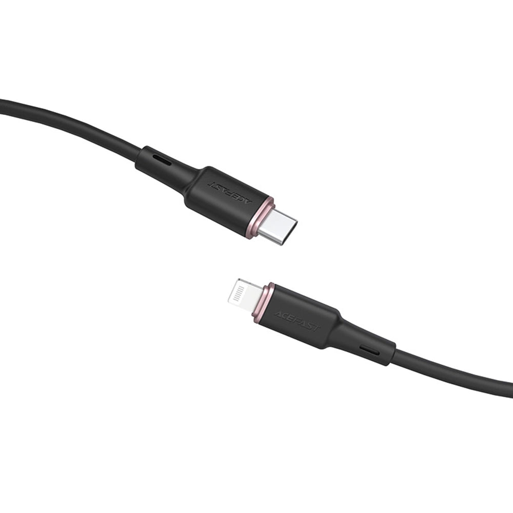 Data- og opladningskabel USB-C - Lightning Acefast C2-01, 30W, 1.2m, Sort