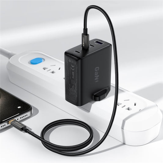 Data- og opladningskabel USB-C - Lightning Acefast C23-01, 30W, 1.2m, Sort