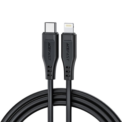Data- og opladningskabel USB-C - Lightning Acefast C3-01, 30W, 1.2m, Sort