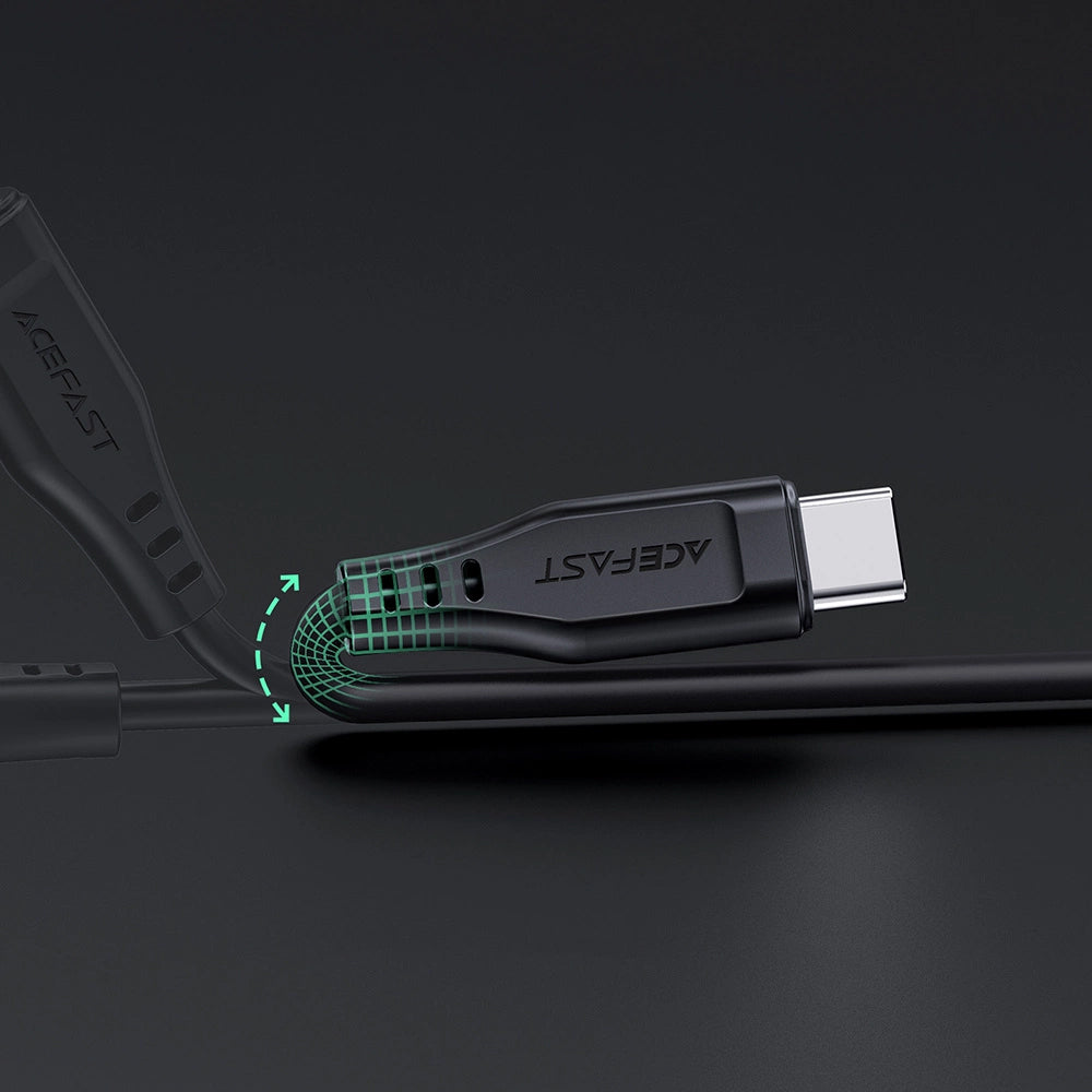 Data- og opladningskabel USB-C - Lightning Acefast C3-01, 30W, 1.2m, Sort