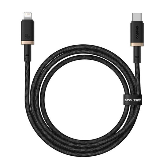 Data- og opladningskabel USB-C - Lightning Baseus Dura Series, 20W, 1m, Guld Sort P10377800U01-03