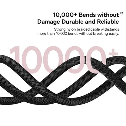 Data- og opladningskabel USB-C - Lightning Baseus Dura Series, 20W, 1m, Rød Sort P10377800U01-01