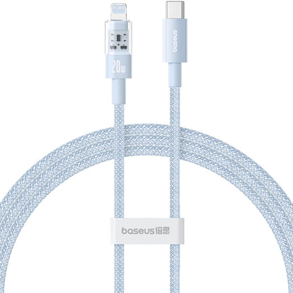 Data- og opladningskabel USB-C - Lightning Baseus Gem, 20W, 2m, Blå P10373001311-01
