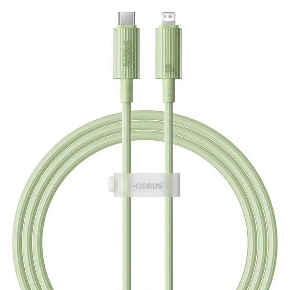 Data- og opladningskabel USB-C - Lightning Baseus Habitat, 20W, 1m, Grøn P10360201631-00