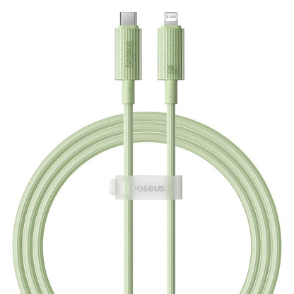 Data- og opladningskabel USB-C - Lightning Baseus Habitat, 20W, 2m, Grøn P10360201631-01