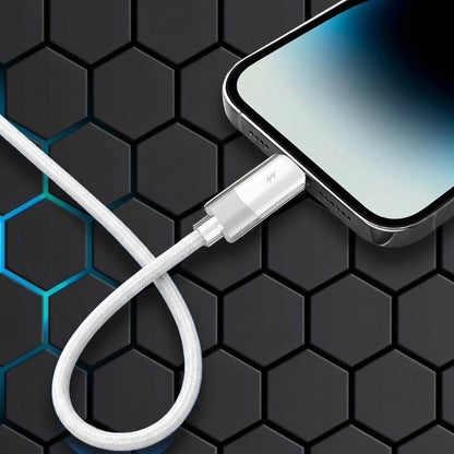 Data- og opladningskabel USB-C - Lightning Lito LD07, 27W, 1m, Hvid