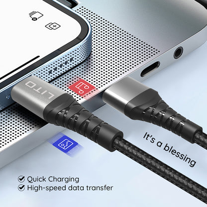 USB-C to Lightning Data and Charging Cable Lito LD08CL, 27W, 1m, Black