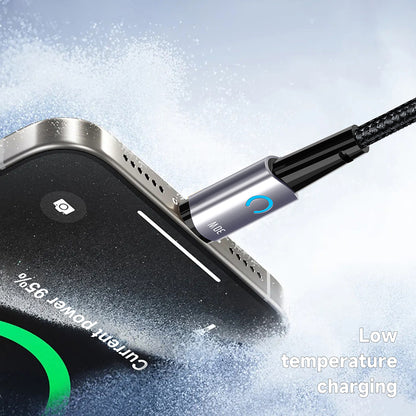 Data- og opladningskabel USB-C - Lightning Lito LD10CL, 30W, 1m, Sort