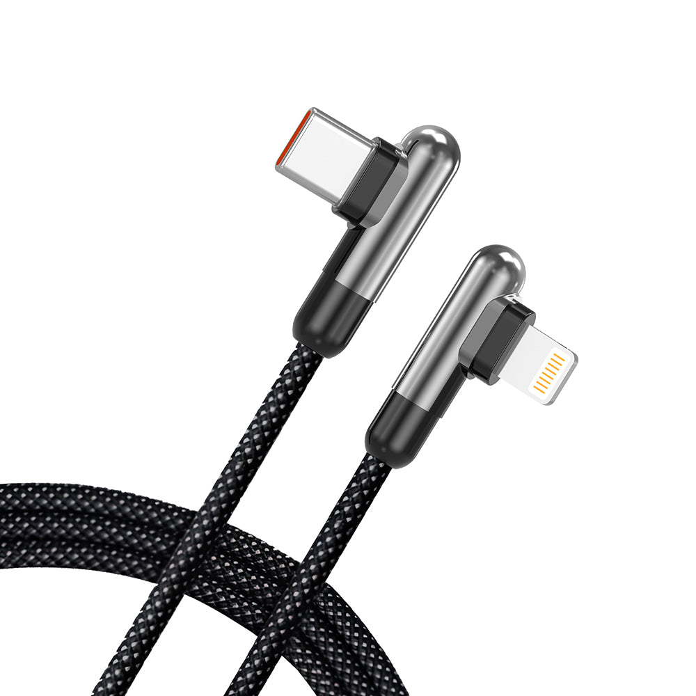 USB-C - Lightning Data- og Opladningskabel Lito LD13CL, 30W, 1m, Sort