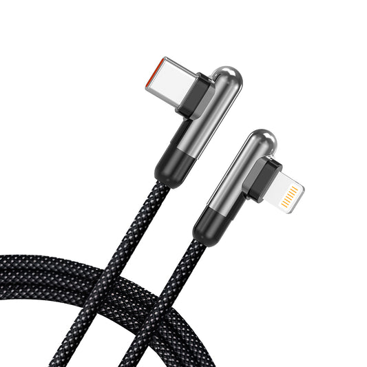 USB-C - Lightning Data- og Opladningskabel Lito LD13CL, 30W, 1m, Sort