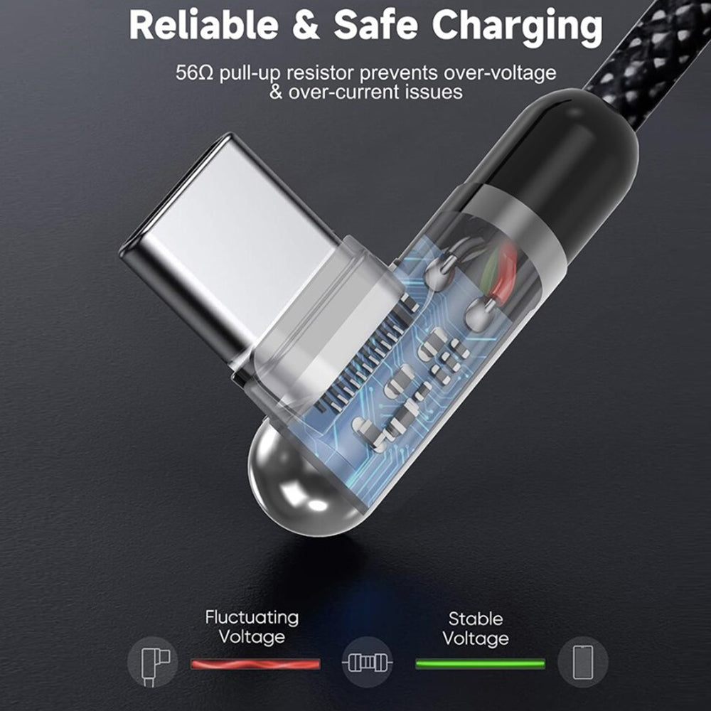 USB-C - Lightning Data- og Opladningskabel Lito LD13CL, 30W, 1m, Sort