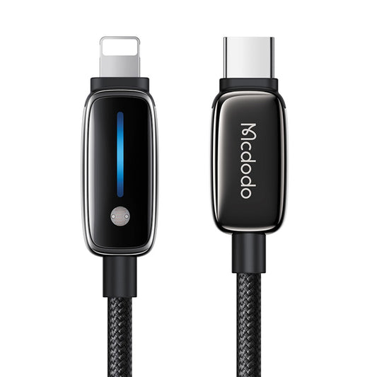 Data- og opladningskabel USB-C - Lightning McDodo CA-0050, 36W, 1.2m, Sort