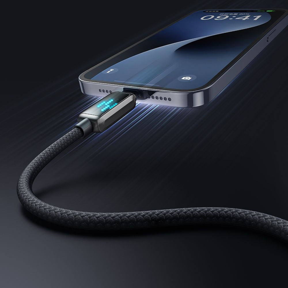 Data- og opladningskabel USB-C - Lightning McDodo CA-2630 Display, 36W, 1.2m, Sort